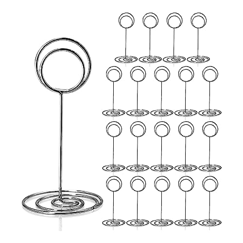 Hermosiey 20 Stück – 3,35 Tischkartenhalter Tischnummernständer für Hochzeitsfeier, Abschlussfeier, Empfang D von Hermosiey