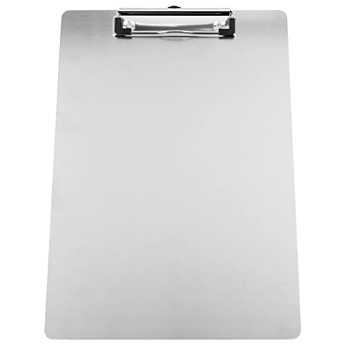 Hermosiey Metall Zwischenablage Ordner A4 Rostfreier Stahl Clip Board Rechnung Lagerung Ordner Schreiben Datei Board Menü Schiene für Unternehmen von Hermosiey