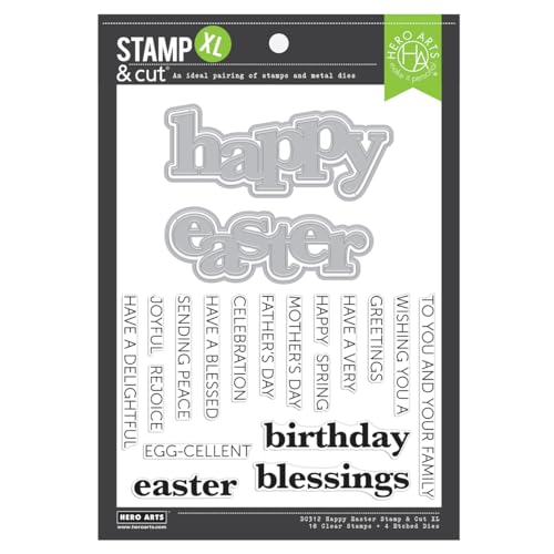 Hero Arts - Happy Easter Stempel & Cut XL von Hero Arts