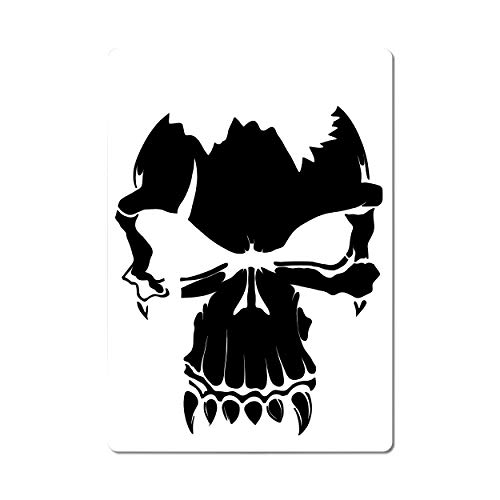 Airbrush Schablone für Skull Totenkopf - Tattoo und Graffiti Stencil Vorlage von Herterich Products