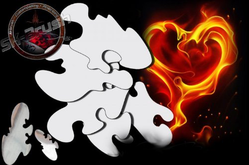 Herterich Products Airbrush Schablone Flammen Feuer Flames Mega Set 12-teilig | Tattoo & Graffiti Stencil Vorlage | Wiederverwendbar & Lösungsmittelresistent | Mylar | Für Airbrush, Sprays & Tinte von Herterich Products