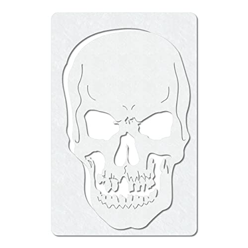 Herterich Products | Profi Airbrush Schablone | Schädel Totenköpfe Skull's Stencil Vorlage | Tattoo und Graffiti Schablone | Hochwertige Mylarfolie | Lösemittelbeständig von Herterich Products