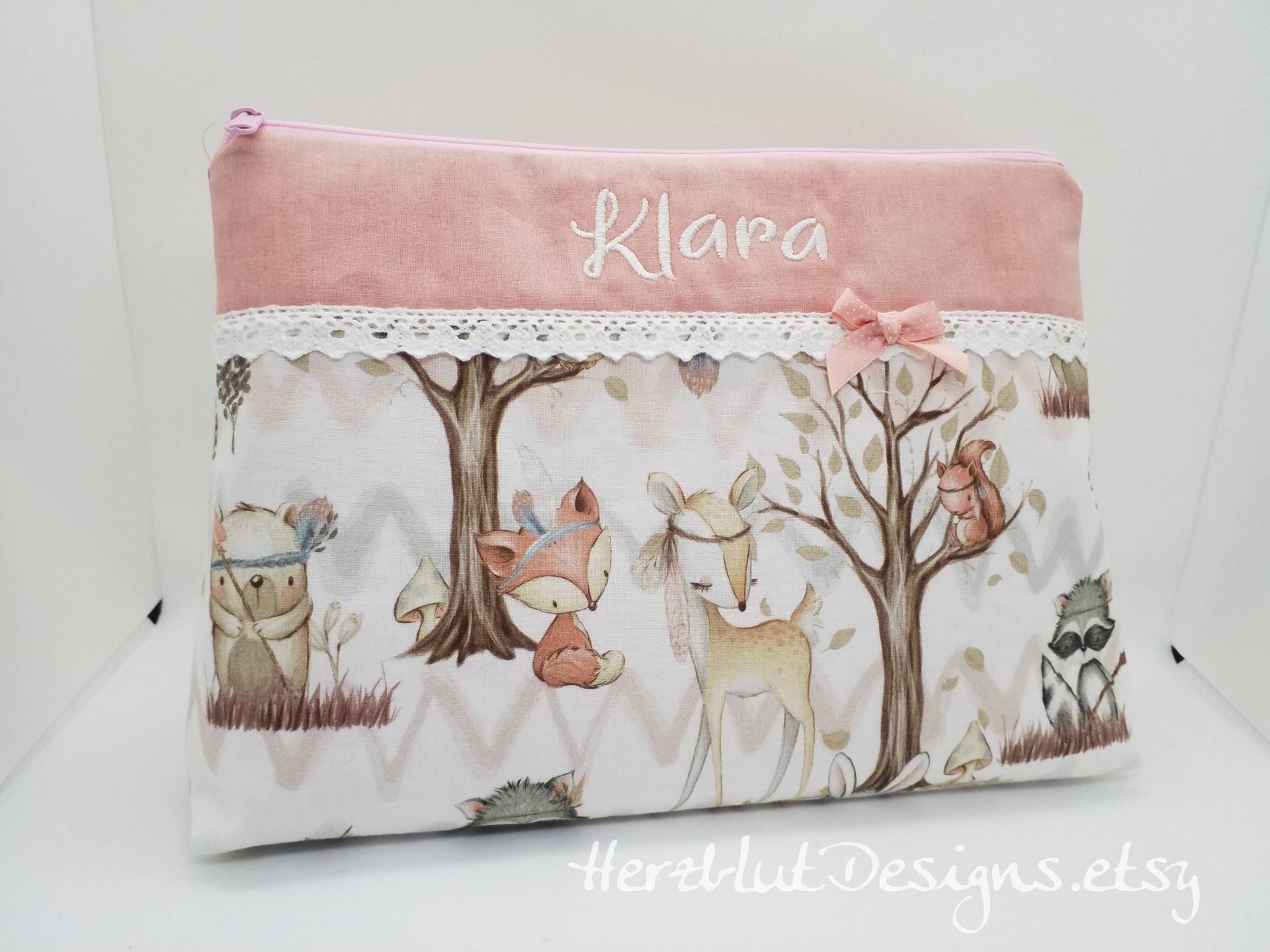 Windeltasche/Kulturtasche + Name von HerzblutDesigns