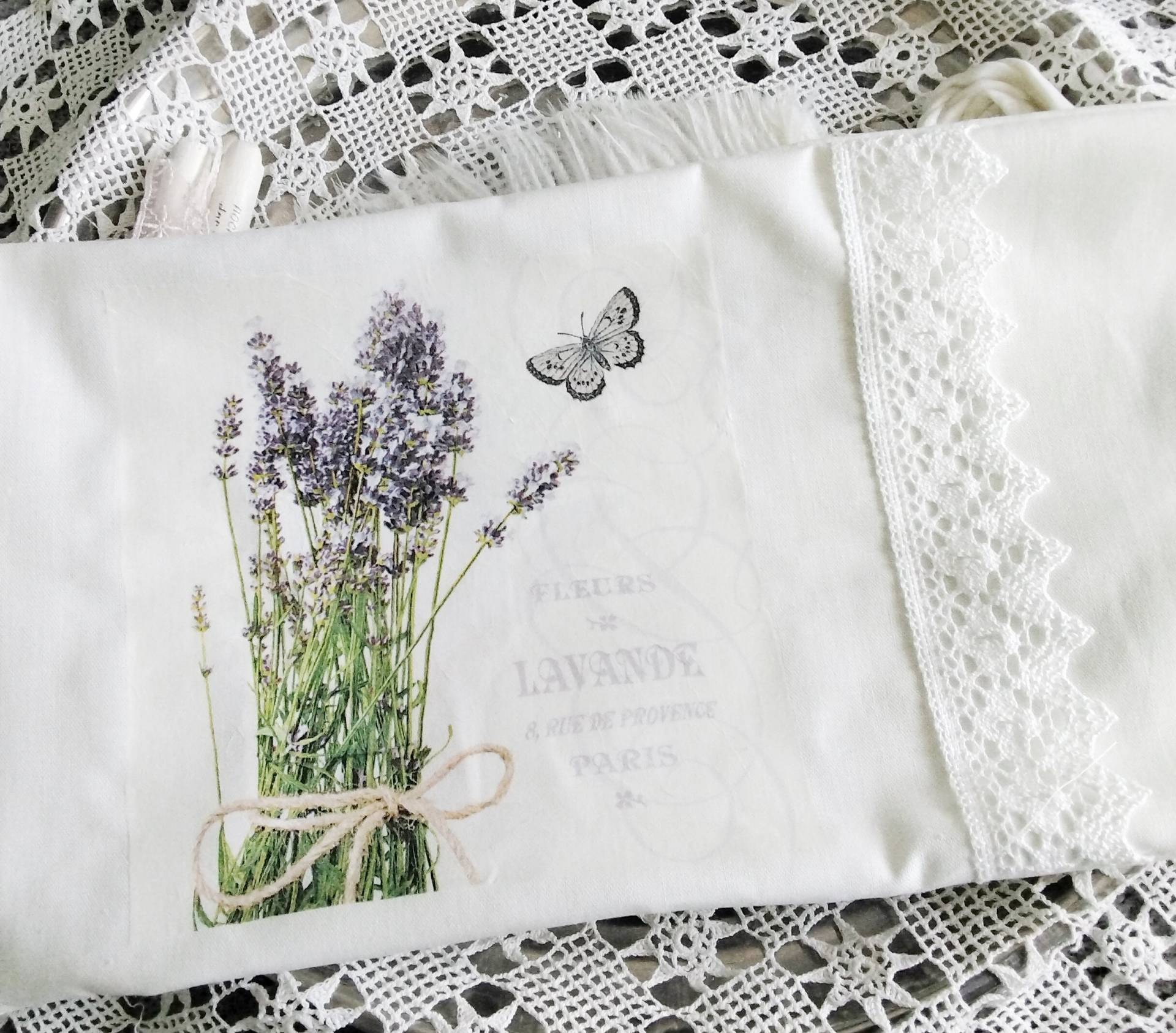 Großes Lavendelkissen Lavendel Shabby Chic Vintage Living Geschenke Idee von Herzmensch01