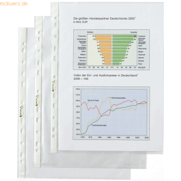 Hetzel Prospekthüllen A4 50my glasklar VE=100 Stück von Hetzel