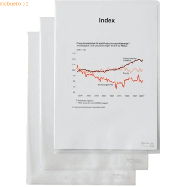 Hetzel Sichthülle A4 Hartfolie 120my glasklar VE=50 Stück von Hetzel
