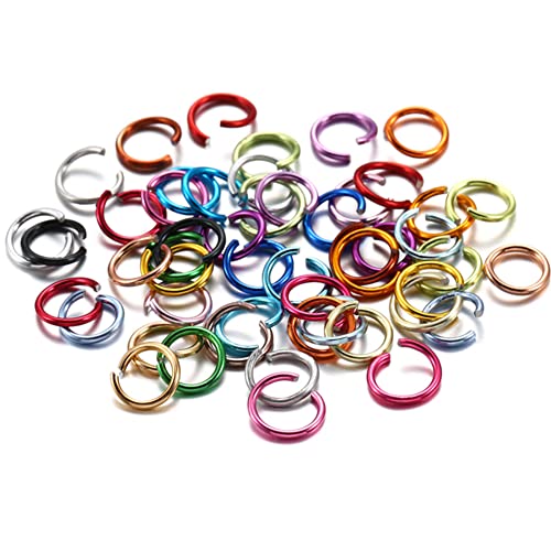 200 Stück 10 mm offene Biegeringe bunte Eisenringe runde Ringverbinder für Schmuckherstellung, Zubehör, Ohrringe, Halsketten, Armband, DIY gemischte Farben von Heuskay