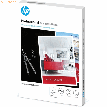 Hewlett Packard HP profession. Business Laser-Papier - A4, glänzend, 2 von Hewlett Packard