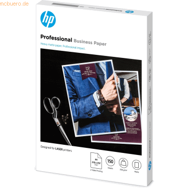 Hewlett Packard HP professionelles Business Laser-Papier - A4, matt, 2 von Hewlett Packard