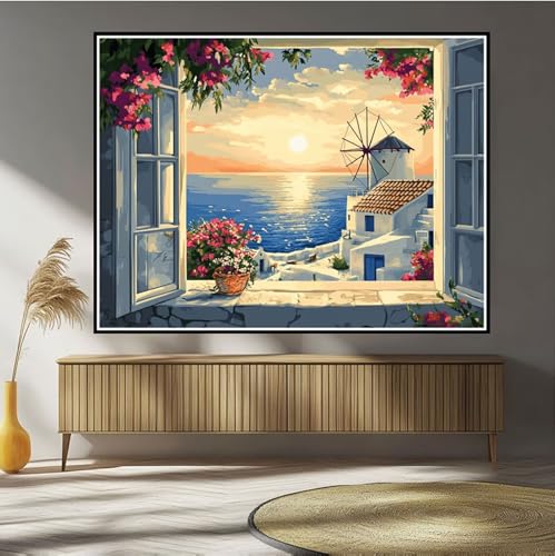 Diamond Painting Blume Diamond Painting Kinder Sonnenuntergang Diamant Bilder, 5D DIY Diamant Kunst Malerei Mosaik Bastelset Erwachsene Kreuzstich Stickerei Set Deko Wohnzimme, Geschenke 30x50cm B-472 von Hewuiwea