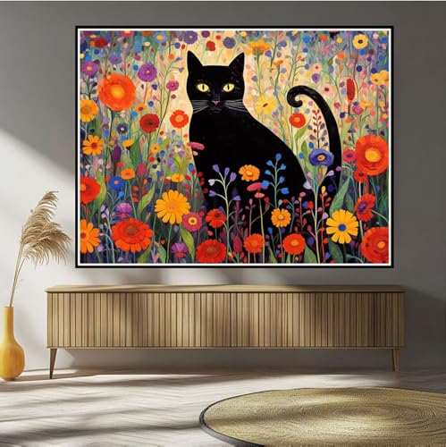 Diamond Painting Katze Diamond Painting Kinder Tier Diamant Bilder, 5D DIY Diamant Kunst Malerei Mosaik Bastelset Erwachsene Kreuzstich Stickerei Set Deko Wohnzimme, Geschenke für Frauen 20x30cm B-29 von Hewuiwea