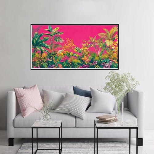 Malen nach Zahlen Blume Malen nach Zahlen Erwachsene Schmetterling Paint by Numbers ab 7 jahre mädchen, DIY Handgemalt Ölgemälde mit Pinseln Acrylfarbe leinwand Kit, Geschenke für Frauen 40x80cm A-225 von Hewuiwea