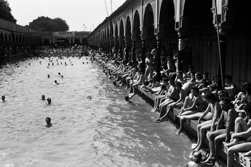 Tableau Paris – Pool Deligny Aluminium – hergestellt in Frankreich von Hexoa