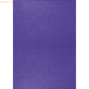 10 x Heyda Glitterkarton A4 360g/qm royalblau von Heyda