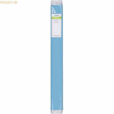 10 x Heyda Krepppapier Rolle 32g/qm 50cmx2,5m wasserblau von Heyda