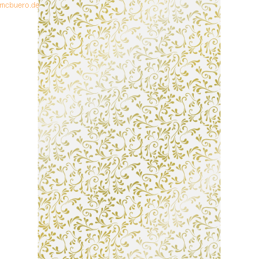 25 x Heyda Transparent-Papier A4 115g/qm Roma gold von Heyda