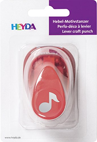 Heyda 203687440 Motivstanzer, klein Motivgröße: circa 1,7 cm, Motiv: Note von Heyda