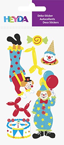 Heyda 203780616 Stick-On's Mix, Motiv: Clowns von Heyda