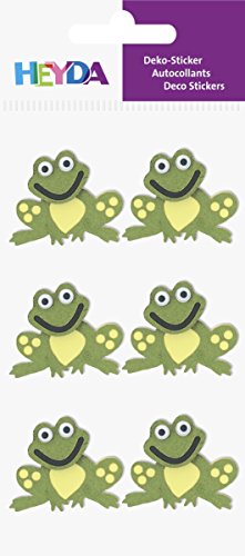 Heyda 203780649 Stick-On's Mix, Motiv: Frosch von Heyda