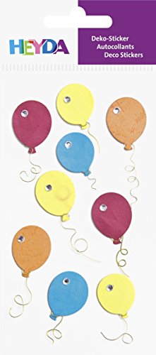 Heyda 203780711 Stick-On's Mix, Motiv: Ballons von Heyda