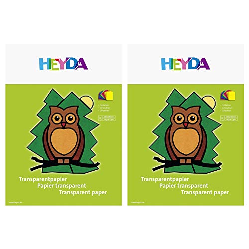 Heyda 2048021 Transparentpapier-Heft (2 Packungen Transparentpapier) von Heyda