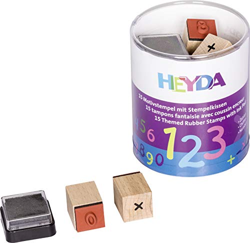 Heyda Heyda 204888478 Heyda 204888478 Stempel-Dose (Zahlen) Motivgröße: ca. 1,5 x 1,5 cm von Heyda