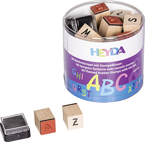 Heyda Heyda 204888479 Heyda 204888479 Stempel-Dose (Alphabet) Motivgröße: ca. 1,5 x 1,5 cm von Baier & Schneider