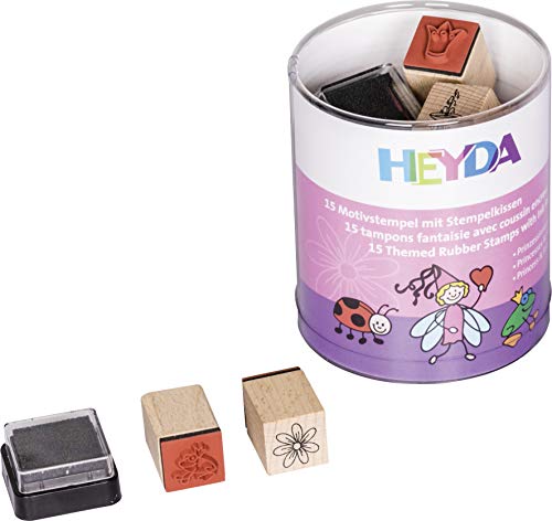 Heyda Heyda 204888487 Heyda 204888487 Stempel-Dose (Prinzessinnen & Feen) Motivgröße: ca. 1,5 x 1,5 cm von Heyda