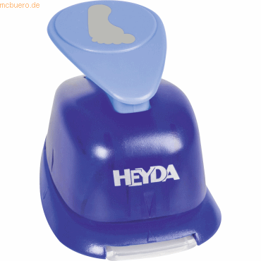 Heyda Motivstanzer für Karton bis 220g/qm Fuß groß ca. 25x25mm von Heyda