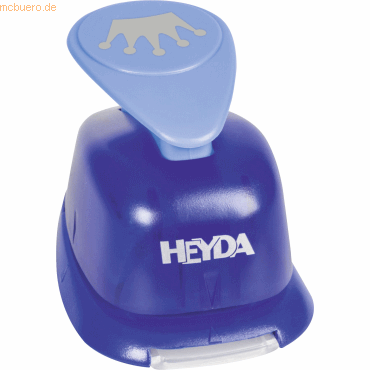 Heyda Motivstanzer für Karton bis 220g/qm Krone groß ca. 25x25mm von Heyda
