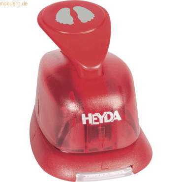 Heyda Motivstanzer für Karton bis 220g/qm klein Füße 15x15mm von Heyda
