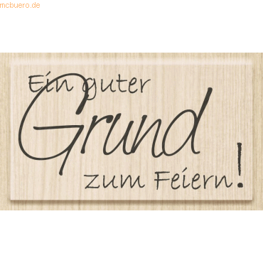 Heyda Motivstempel 'Ein guter Grund zum Feiern!' 6,5x3,5cm von Heyda