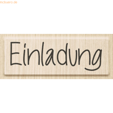 Heyda Motivstempel 'Einladung' 6,5x2cm von Heyda