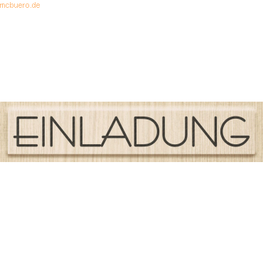 Heyda Motivstempel 'Einladung' 9x1,3cm von Heyda