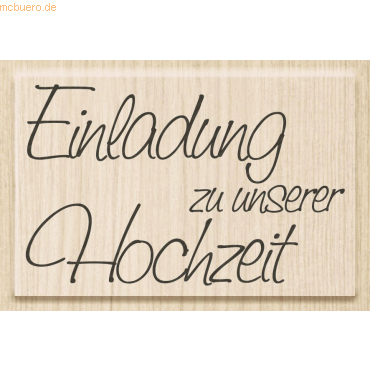 Heyda Motivstempel 'Einladung zu unserer Hochzeit' 6,5x4,1cm von Heyda