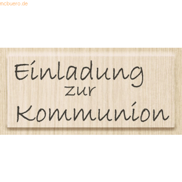 Heyda Motivstempel 'Einladung zur Kommunion' 6,3x2,5cm von Heyda