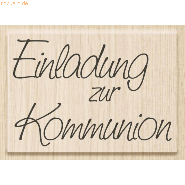 Heyda Motivstempel 'Einladung zur Konfirmation' 6,8x4,2cm von Heyda