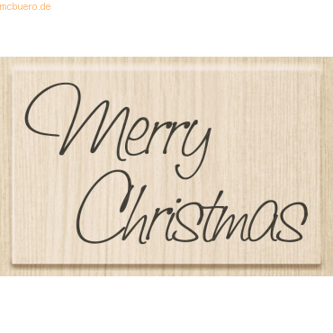 Heyda Motivstempel 'Merry Christmas' 7x4,2cm von Heyda