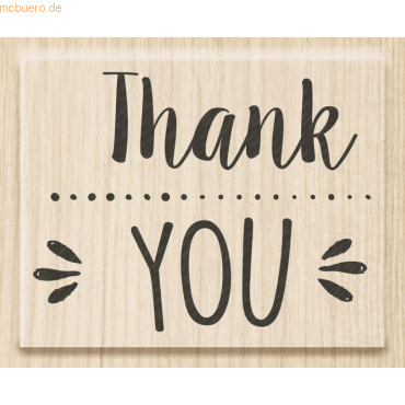 Heyda Motivstempel 'Thank you' 5x3,8cm von Heyda