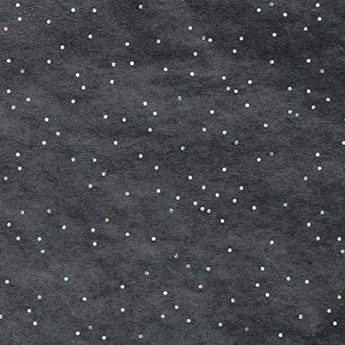 Heyda Seidenpapier schwarz mit Glitzer 50X75Cm (3Stk), Spezialpapiere, Scrapbooking von Heyda