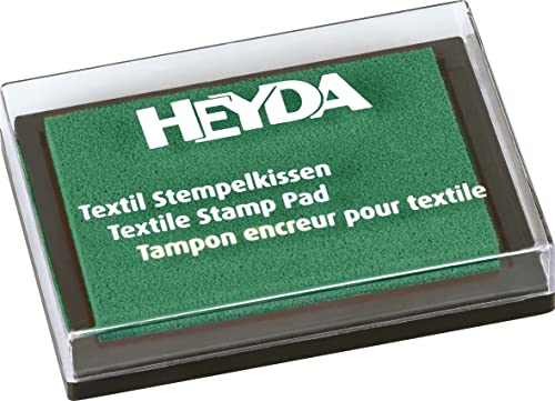 Heyda Stempelkissen Textil dunkelgrün von Heyda