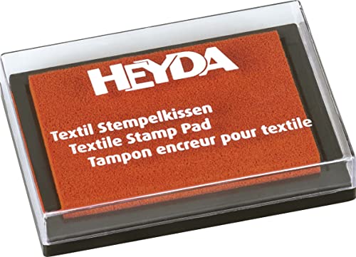 Heyda Stempelkissen Textil orange von Heyda