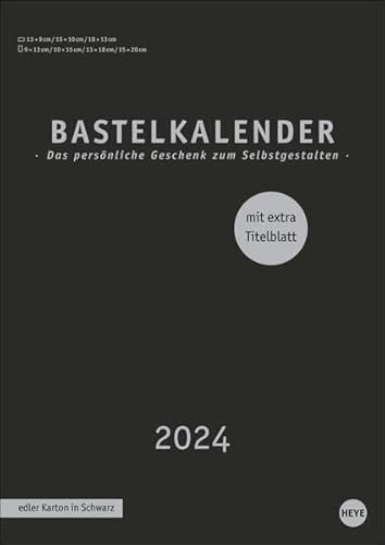 Bastelkalender 2024 Premium schwarz A4. Blanko-Kalender zum Basteln mit extra Titelblatt für eine persönliche Gestaltung. Foto- und Bastelkalender 2024. Bastelkalender 2024 Premium schwarz A4. Blanko-Kalender zum Basteln mit extra Titelblatt für eine persönliche Gestaltung. Foto- und Bastelkalender 2024. von Heye