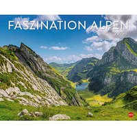 Heye Monats-Wandkalender Faszination Alpen 2025 von Heye