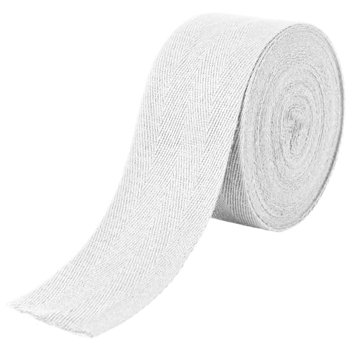 Baumwoll-Twill-Klebeband, ca. 9,1 m, 5,1 cm, Baumwollband, Schrägband, weiches Natura, für Bastelarbeiten, Stoffband, Nahtbindung, Geschenkverpackung, Griff, Stoffbeutel, Farbe: hellbraun Baumwoll-Twill-Klebeband, ca. 9,1 m, 5,1 cm, Baumwollband, Schrägband, weiches Natura, für Bastelarbeiten, Stoffband, Nahtbindung, Geschenkverpackung, Griff, Stoffbeutel, Farbe: hellbraun von Heygueo