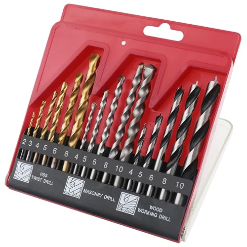 Hi-Spec 16-tlg. Schraubenausdreherset mit HSS- Titanbeschichteten Bohrern– HSS-titanbeschichtete Bohrer und Linkbohrer für Holz, Metall, Kunststoff und Ziegel Hi-Spec 16-tlg. Schraubenausdreherset mit HSS- Titanbeschichteten Bohrern– HSS-titanbeschichtete Bohrer und Linkbohrer für Holz, Metall, Kunststoff und Ziegel von Hi-Spec