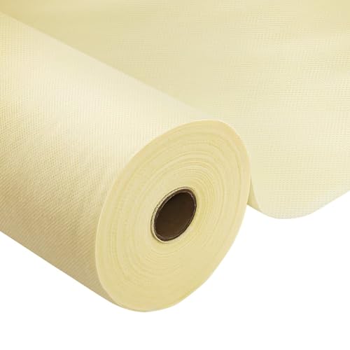 Tischdeckenrolle,Beige,0.3 × 25m,1 Rolle Tischdecke,Einweg Vlies Stoffähnlich,ideal für Jede Party,Hochzeit,Geburtstagsfeier,Gastronomie,Größe und Farbe nach Wahl von HiBeauty PRO