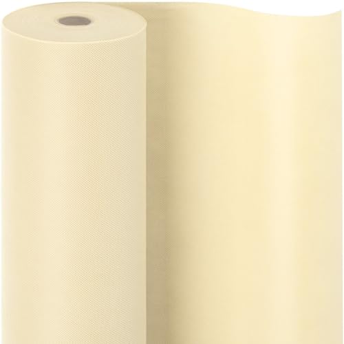 Tischdeckenrolle,Beige,0.5 × 25m,1 Rolle Tischdecke,Einweg Vlies Stoffähnlich,ideal für Jede Party,Hochzeit,Geburtstagsfeier,Gastronomie,Größe und Farbe nach Wahl von HiBeauty PRO