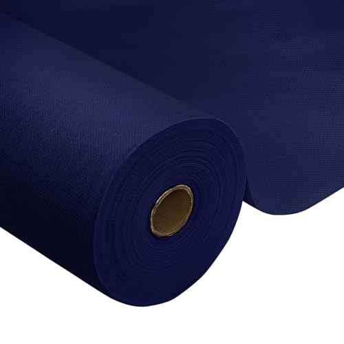 Tischdeckenrolle,Dunkelblau,1.18 × 25m,1 Rolle Tischdecke,Einweg Vlies Stoffähnlich,ideal für Jede Party,Hochzeit,Geburtstagsfeier,Gastronomie,Größe und Farbe nach Wahl von HiBeauty PRO