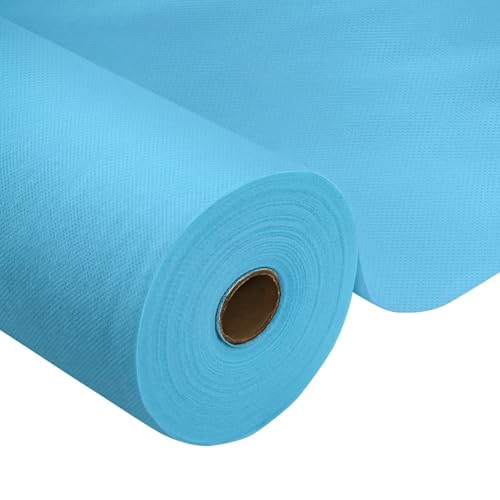 Tischdeckenrolle,Hellblau,0.8 x 25m,1 Rolle Tischdecke,Einweg Vlies Stoffähnlich,ideal für Jede Party,Hochzeit,Geburtstagsfeier,Gastronomie,Größe und Farbe nach Wahl von HiBeauty PRO